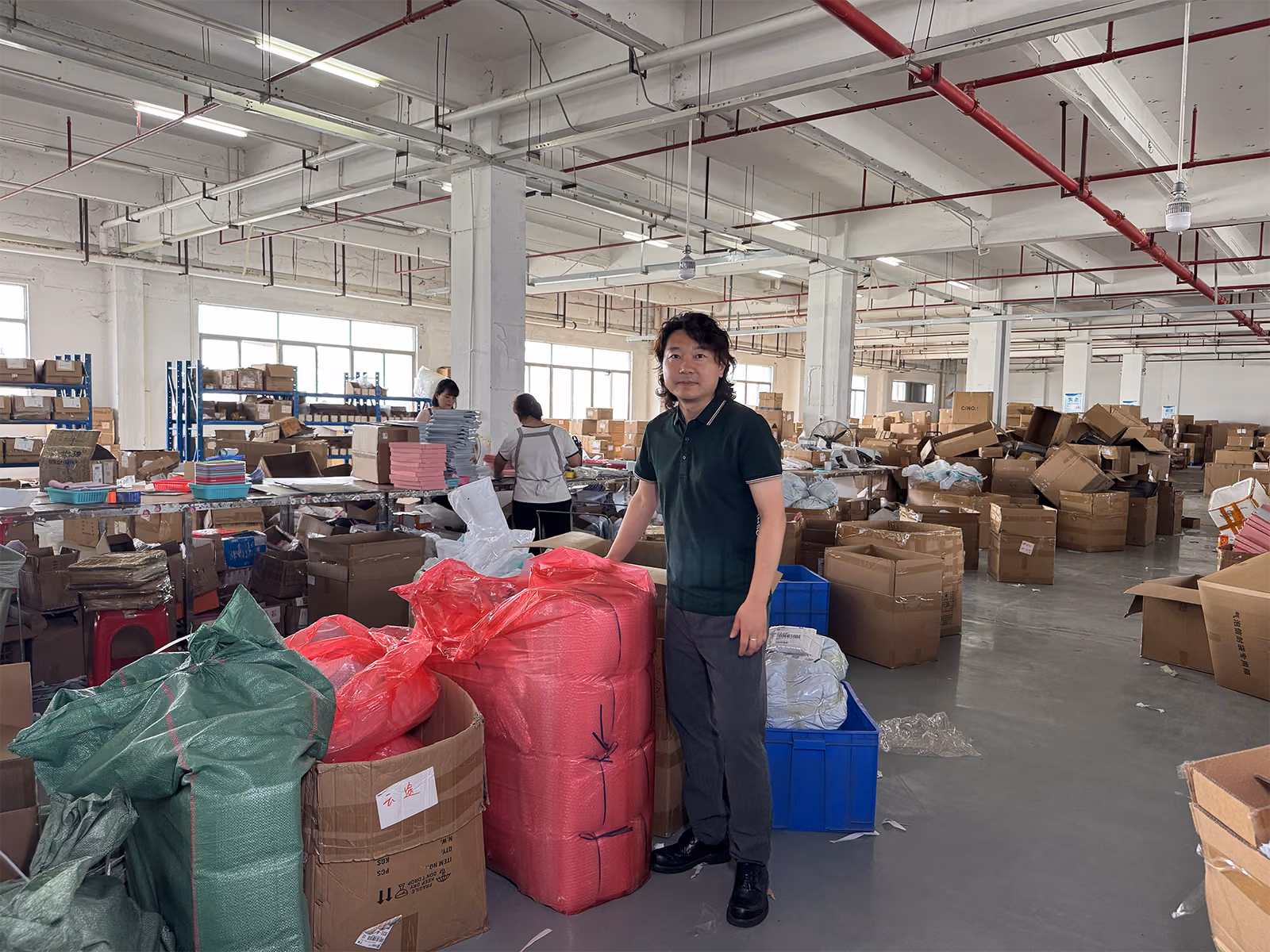 ASG team giving a client a warehouse tour