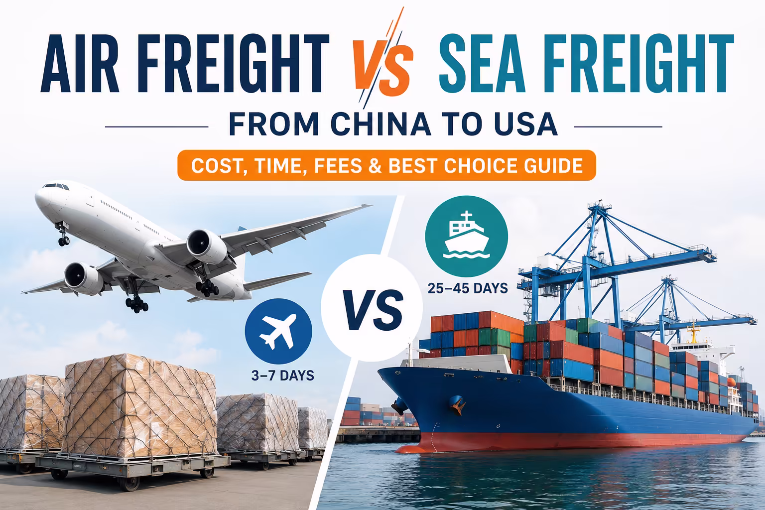 Air Freight vs Sea Freight for China E‑commerce: Costs, Lead‑Times & How to Choose